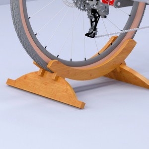 Zhengfeng Bamboo <b>Bicycle</b> Parking Rack 47x47x43.7cm Adjustable Width Workstand For Road Mountain Bike Maintenance Support <b>Frame</b> - Product Image 4