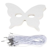 Masques oculaire papillon scintillants en papier, 50 pièces, fournitures de fête d'anniversaire pour bébé, accessoires Photo, pour Cosplay