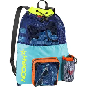 Big Mesh Mummy Rucksack für Wet Swimming Gym und Workout Gear Mesh Equipment Bag NOOYAH