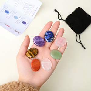 Lot de Pierres d'Énergie Naturelles en Cristal 7 Chakras pour la Méditation (Vente en Gros) - Product Image 1
