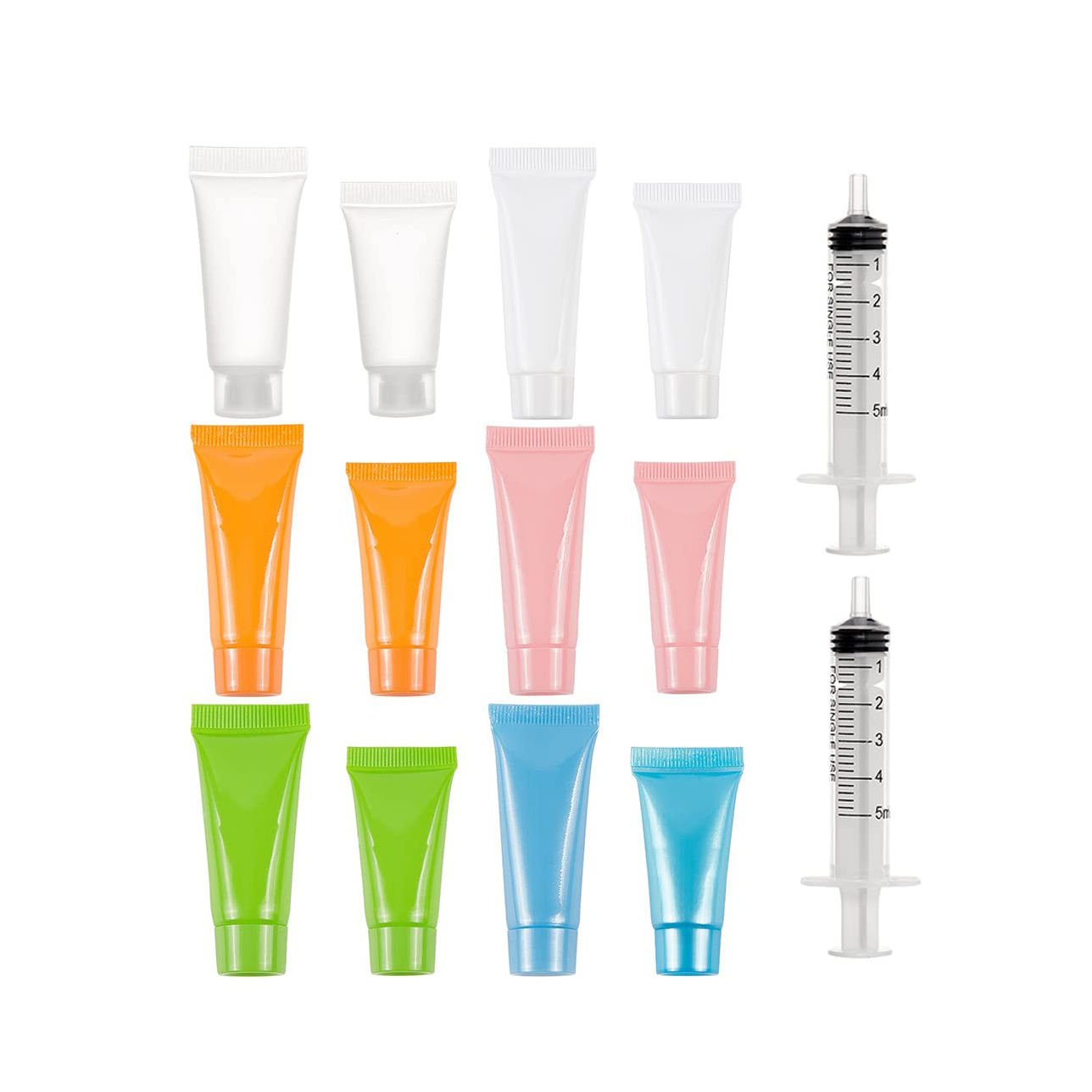 ฝาใส + หลอดธรรมดา15มล