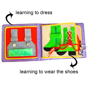 <span class=keywords><strong>Livre</strong></span> de feutre sensoriel Libro De Tela pour les tout-petits Meilleur jouet éducatif préscolaire <span class=keywords><strong>Mes</strong></span> premiers livres d'activité occupés en <span class=keywords><strong>tissu</strong></span> pour les enfants - Product Image 4