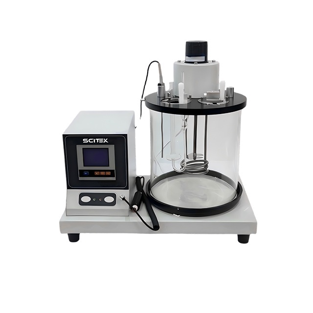 SCITEK Kinematic Viscosity Tester 1200RPM RTD/Pt100 Sensor Remote Timing Button High-precision LCD Temperature Controller