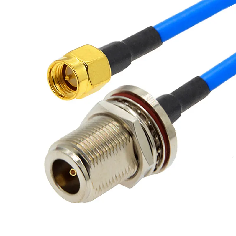 N loại để RP SMA Coax Cable rg402 RF cáp đồng trục Chất lượng cao 50ohm thứ hai tay ống kính 55 mét F1. 8 hệ thống truyền thông không dây