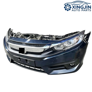 Kit Completo Paraurti Anteriore per <span class=keywords><strong>Honda</strong></span> <span class=keywords><strong>Civic</strong></span> Tipo <span class=keywords><strong>10</strong></span> con Griglia, Ventola, Radiatore, Fendinebbia, Fari LED e Componenti Carrozzeria - Product Image 5