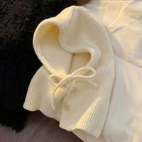 Pasamontañas de invierno unisex de punto con capucha, gorro, orejeras y máscara, ajustable, estilo común