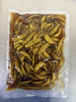 Pimientos Verdes en Salmuera con Sazonador Picante y Vinagre 1KG