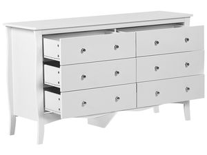 Vente en gros usine <span class=keywords><strong>Commode</strong></span> de rangement en bois moderne <span class=keywords><strong>blanche</strong></span> à tiroirs, <span class=keywords><strong>basse</strong></span> et haute - Product Image 2