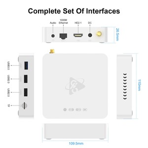 H96 Max thử nghiệm s928x STB 8K streaming Internet Thông Minh Android 11 Set-Top TV Box Anh 24h Giao hàng miễn phí vận chuyển mà không cần IPTV - Product Image 6