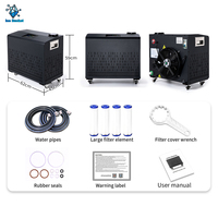 Bain de glace intelligent avec refroidisseur et filtre Machine à bain de glace Ozone 2hp Wifi télécommande compresseur pompe noyau