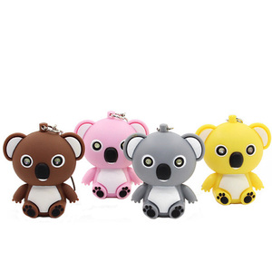 Dễ thương Koala Shaped <span class=keywords><strong>LED</strong></span> Đèn pin keychain mini nhựa Koala xe Túi Mặt dây chuyền <span class=keywords><strong>Keyring</strong></span> với hiệu ứng âm thanh - Product Image 2