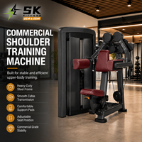 Máquina de elevación lateral sentada SK, venta al por mayor directa de fábrica, OEM ODM, equipo de entrenamiento de hombros de 160 kg para proyectos de gimnasios comerciales