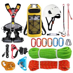 Arnés DE SEGURIDAD Mosquetón Casco Ascender Descender Protección contra caídas Rescate Equipo de <span class=keywords><strong>escalada</strong></span> Conjunto de trabajo en altura - Product Image 1