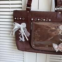 Présentoir d'épingles à bandoulière punk Y2k personnalisable pour la collection Anime et pochette cœur amovible sac gothique Ita
