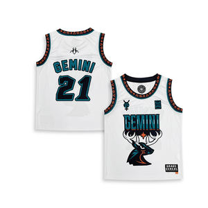 Bordado de alta calidad Baloncesto Desgaste Sublimación Malla Bordado Logo Personalizado Baloncesto Jersey - Product Image 3