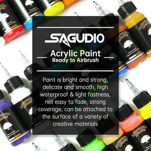 LinhaivetA peintures acryliques transparentes imperméables à base d'eau 100ml aérographe - Product Image 3