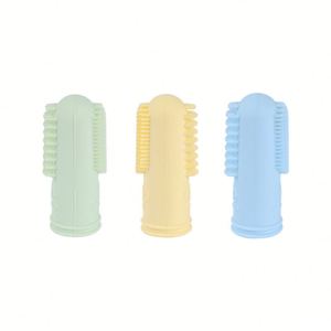 Brosse à dents pour animaux de compagnie en silicone de qualité alimentaire, luxueuse et mignonne, à poils doux pour le nettoyage des dents des chiens, élimination de la plaque dentaire, soins bucco-dentaires - Product Image 5
