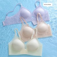 Soutiens-gorge pour femmes personnalisables en stock, frais et respirants, sans armatures, sous-vêtements sans couture en gelée collante