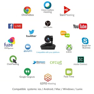 กล้องวิดีโอคอนเฟอเรนซ์เลนส์ 10 เท่า USB2.0 1080P รองรับการส่งออกแบบ HD ติดตามภาพอัตโนมัติ พร้อมฟังก์ชั่นเสียง MC200S-10X สำหรับการประชุม - Product Image 6