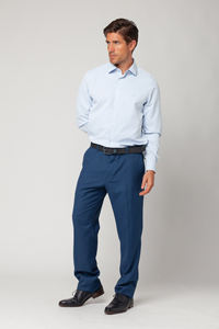 Calidad garantizada Muli-bolsillo Slim Fit azul cómodo hombres pantalones de vestir casuales para venta al por mayor - Product Image 2