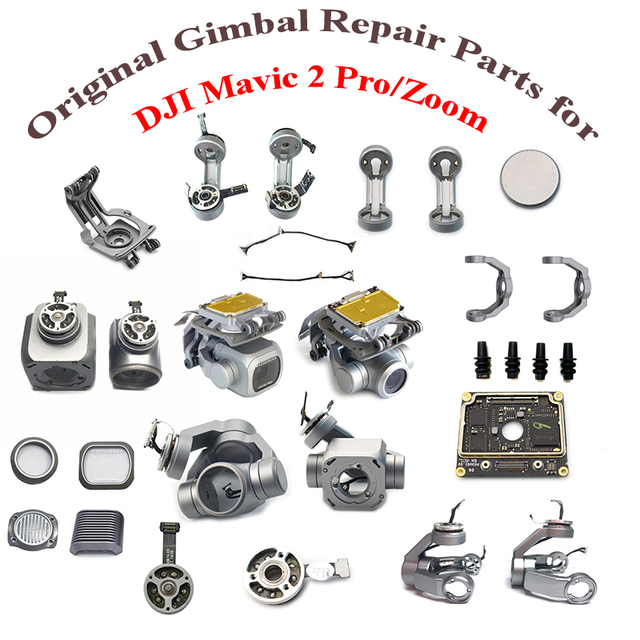 Original Gimbal Camera Repair Parts for Mavic 2  Yaw Roll Motor Arm Lens Frame Board Cover Signal Cable for DJI Mavic 2 Pro/Zoom