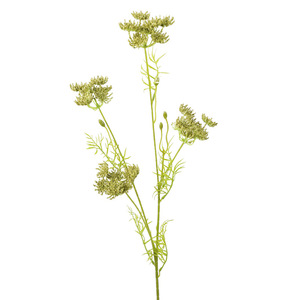 Fleur artificielle en plastique à quatre branches, haute simulation, pour décoration intérieure, décoration de mariage, matériel floral - Product Image 4