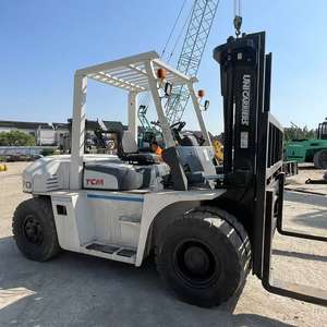 Venta al por mayor de montacargas TCM FD70Z8 de horquilla larga para manejo de materiales, montacargas usados de fábrica con motor Isuzu a bajo precio. - Product Image 6