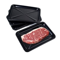 Plateau sous vide en plastique en gros pour steak, bœuf, viande fraîche, poulet congelé, plateau alimentaire en plastique jetable pour supermarché