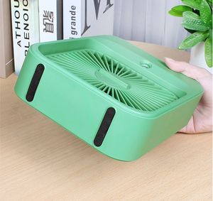 Nouveau ventilateur de bureau rafraîchissant, mini climatiseur USB rechargeable, ventilateur de table portable rotatif avec aromathérapie et pulvérisation d'eau - Product Image 5