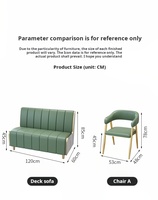 Chaises et canapés de restaurant pour salons de thé et pâtisseries, ensembles de mobilier commercial pour restaurants, restaurants de nouilles et cafés