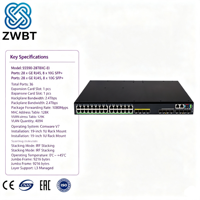 H3C S5590-28T8XC-EI Switch de Red de 36 Puertos 1G/10G Capa 3 POE SNMP QoS VLAN - En Stock