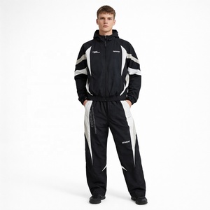 CHIDAOREN Produttore OEM Giacca con Zip Ricamata Set 2 Pezzi 100% Nylon Reversibile Tuta Sportiva da Uomo - Product Image 2