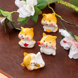 Moe เซรามิคเคลือบรูปกระต่ายของสุนัขสุดสร้างสรรค์ของขวัญตกแต่งโต๊ะน่ารักนุ่มน่ารักสำหรับตกแต่งบ้านสไตล์ญี่ปุ่น - Product Image 3