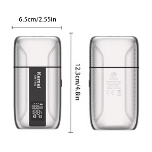 Rasoirs à lames professionnelles Kemei T402 pour hommes, <span class=keywords><strong>rasoir</strong></span> électrique étanche à mouvement alternatif, <span class=keywords><strong>rasoir</strong></span> pour crâne <span class=keywords><strong>chauve</strong></span>, protection UV, 3 vitesses - Product Image 3