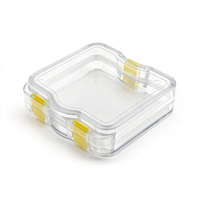Boîte de rangement pour prothèses dentaires OEM PS PE avec film protecteur, conteneur transparent en plastique pour fausses dents, étui multifonctionnel pour salle de bain, maison et voyage