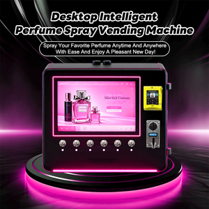 XYZ Touch Screen <b>Table</b> <b>Wall</b>-<b>Mounted</b> 21.5 Inch Touchscreen Cologne Perfume Vending Machine 6x100ml Capacity Multiple Payment - Product Image 3