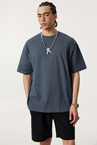 تي شيرت من Yingling ، قماش قطني مضاد للسوس ، شعار مخصص ، تيشيرتات رجالية كبيرة الحجم برقبة مستديرة ، تيشيرت فارغ للرياضة - Product Image 4