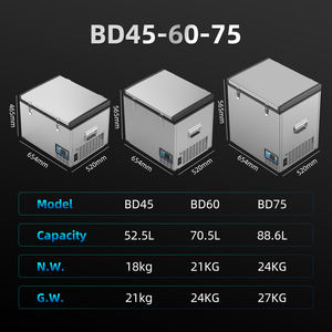 Alpicool BD45 45L Mini glacière électrique portable en métal, alimentée par batterie, compresseur 12v DC, réfrigérateur-congélateur pour voiture, camion - Product Image 2