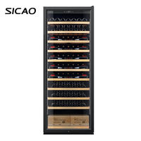 SICAO luxe meubles décoration vin refroidisseur réfrigérateur intégré compresseur réfrigérateur pour cave à vin 5-20C ° Collection