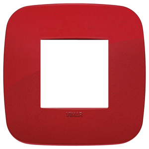 Vimar Red Square Wall <b>Plate</b> 9.5 Cm For <b>Switches</b> - Product Image 1