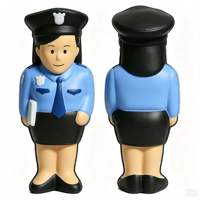 Sıcak Fırsat PU Köpük Polis Stres Topu Yumuşak Sıkmalı Polis Stres Giderici Oyuncak