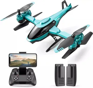 Çift kamera ile yeni RC Drone RC WIFI 4K HD uçak uzaktan kumanda V10 esnek helikopter çocuklar için hediye olarak