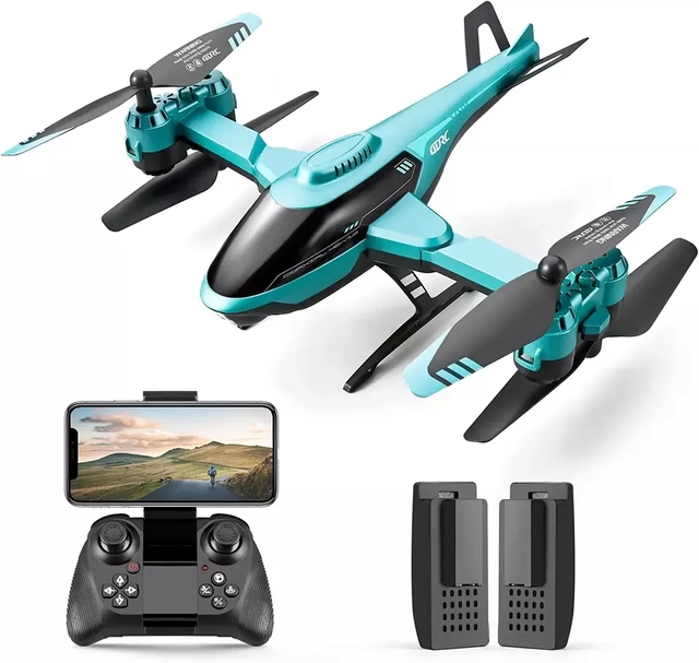 Newest RC Drone with Dual Camera RC WIFI 4K HD Airplane Remote Control V10 Flexible Helicopter for Kids As Gift