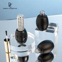 Vente en gros de flacons vides noirs pour vernis à ongles de 12 ml avec pinceau, fournisseur en vrac de flacons de vernis à ongles UV en gel, conteneur de maquillage
