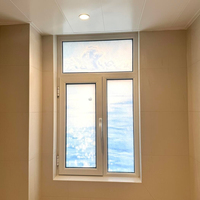 Ventana Abatible de Acero y Plástico SGL con Función Insonorizante, Diseño Posmoderno, Sin Vidrio, para Casas Rurales Autoconstruidas