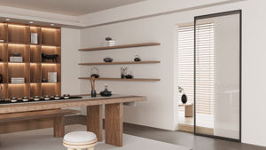 Ferramenta Moderna Silenziosa per Porte Scorrevoli a Scomparsa - Metallo Durevole con Caratteristiche Antiruggine per Porte in Legno - Product Image 5