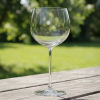 Gobelet à vin vintage en verre sans plomb à long pied