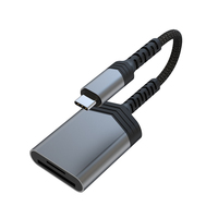 2 en 1 USB C a SD TF lector de tarjetas tipo C OTG adaptador para iPhone 15 iPad MacBook Android