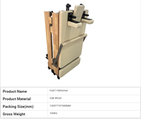 Reformer de Pilates Profesional y Duradero de Madera de Roble, Plegable, Ajustable, Portátil para el Hogar