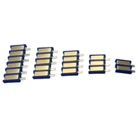 Connecteur femelle pour batterie au lithium SMD à courant élevé, 2-8 broches, plaqué or, en laiton et cuivre, pour carte de circuit imprimé (PCB)